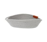 Hemobllo Panier de Rangement Corde de Coton Simple et Polyvalent Panier Organisateur pour Clés et Petits Objets pour Maison Bureau Décoration de Table Gris Petit Modèle