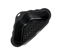 Hemobllo Passoire D’évier D’angle en Acier Inoxydable, Panier Triangulaire Noir, Conteneur de Vidange D’évier Cuisine, Usage Domestique