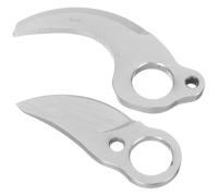 Hemobllo Pièces de Rechange pour Sécateur Électrique de Jardin 2 Pcs | Acier au Carbone, Lame Argentée Polie, Coupe Nette, pour Entretien Verger et Greffage