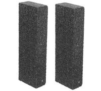 Hemobllo Pierre de Carbure pour Lampe, Pierre pour Touret à Meuler, Dresseur D’outils pour Meules Abrasives en Carbure Noir, 2 Pièces pour Atelier