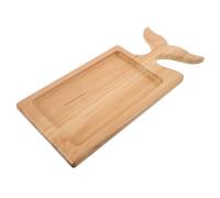 Hemobllo Planche de Service en Bois Naturel de Poisson pour Cuisson et Grillade, Polyvalente et Facile à Nettoyer, Plateau Élégant pour Servir Viandes et Apéritifs