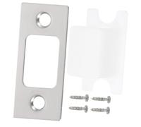 Hemobllo Plaques De Gâche En Acier Inoxydable｜gâche De Porte Renforcée｜kit De Réparation Serrure Porte D’entrée｜protection Sécuritaire Effraction｜4 Jeux Vis｜usage Extérieur Et Intérieur