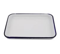 Hemobllo Plateau de Cuisson Émaillé Rectangulaire Vintage Plat à Rôtir pour Four Antiadhésif Multifonction Cuisson et Service