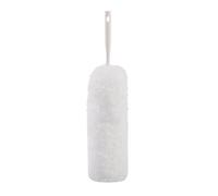 Hemobllo Plumeau Télescopique Blanc Tête en Microfibre Lavable et Manche Flexible pour Nettoyage des Meubles et Murs en Intérieur