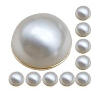Hemobllo Poids Magnétiques Fermeture Magnétique Discrète en Alliage pour Voile de Mariée Perles Artificielles, 10 Pièces Accessoire Élégant pour Foulards et Hijabs
