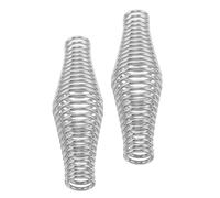 Hemobllo Poignées à Ressort Installation Facile en Acier Inoxydable Lot de 2 Isolation Thermique et Accessoires Résistants la Chaleur pour Barbecue pour Gril Extérieur