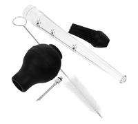 Hemobllo Poire à Jus Outil D'injection de Viande la Cuisine en Silicone et Acier Inoxydable pour Marinade Injecteur de Dinde Cuisine Aiguille et Brosse pour Barbecue