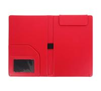 Hemobllo Porte-bloc Magnétique Rouge Protège Efficacement Tickets pour Organiser Papiers en Pu pour Restaurant et Bureau