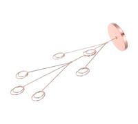 Hemobllo Porte-Cartes à Pince en Acier Inoxydable avec Base Ronde Stable, Design Vertical Élégant de Paon, pour Organiser Notes et Cartes Lors D'événements Spéciaux