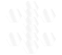Hemobllo Porte-Cartes de Table et Facile à Nettoyer Surface Lisse 10 Pièces en Acrylique Hexagonal Transparent Supporte Marqueur et Autocollant Mariage Décoration Minimaliste