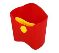 Hemobllo Porte-Frites Réutilisable Léger en PP Rouge Compartiment Unique pour Collations, pour Activités en Plein Air et Voyages