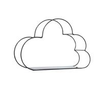 Hemobllo Porte-journal Nuage en Fer Noir, Organisateur Mural Décoratif | Style Moderne et Simple, Rangement pour Magazines et Dossiers, Adapté Appartement et École