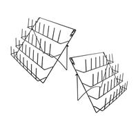 Hemobllo Présentoir Métallique Robuste Lot de 2 30X20 CM, Supports Muraux en Fer Porte-Verres et Égouttoir, Rangement Mural pour Salle de Bain et Salon