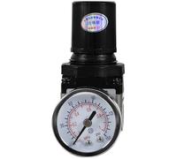 Hemobllo Régulateur de Pression Air en Alliage D'aluminium Noir avec Manomètre 0-150 Psi pour Compresseur pour Applications Industrielles et Réparation Automobile
