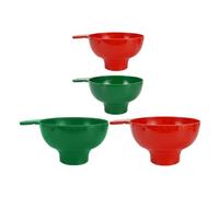 Hemobllo Set de 4 Entonnoirs à Large Ouverture en Plastique Pp Cuisine, pour Huile et Confiture, Accessoires Pratiques pour Mise en Conserve Facile