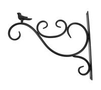 Hemobllo Support De Fleurs Suspendu Fer Forgé Potence Murale Élégante Pour Pots De Fleurs Et Jardinières Décoration Intérieure Et Extérieure Noir