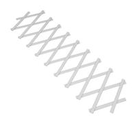 Hemobllo Support de Plantes Ajustable en Plastique Blanc, Structure Extensible et Rétractable Treillis Mural Pré-percé, pour Vigne et Légumes en Intérieur et Jardin