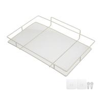 Hemobllo Support de Rangement pour Routeur, Étagère Murale pour Routeur, Blanc, Fer, sans Perçage, Installation et Retrait Faciles, pour Téléviseur
