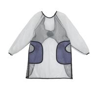 Hemobllo Tablier Transparent et Résistant à L'huile en Pvc avec Manches Longues, 2 Poches pour Essuyer les Mains, Confort Respirant Cuisine Vaisselle