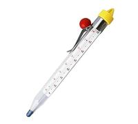 Hemobllo Thermometre a Bonbons Cuisine Verre pour Sirop Confiture Friture | Verre Trempé, Acier Inox, Haute Température, Clip de Casserole, Double Échelle, Pour Sucre et Confiture, Outil de Pâtisserie