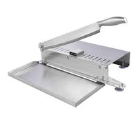 Hemobllo Trancheuse à Viande Coupe Os Robuste Manuelle en Acier Inoxydable Ergonomique pour Usage Domestique, pour Découper Poulet, Poisson et Viande Congelée