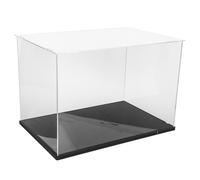 Hemobllo Vitrine Noire de pour Transparent Acrylique Ballon en Football Base Boîte de Rangement Empilable Multifonction pour Collection et Usage à Domicile