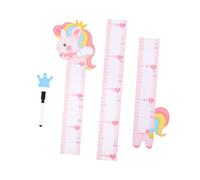 HEMOTON 1 Jeu Autocollant mural stickers muraux adhesif mural autocollant chambre d'enfant règle de hauteur de mur décor autocollants toise enfants sticker mural courbe de croissance PVC