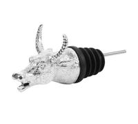 HEMOTON 1 Pc Guide des Vins Tête De Taureau Bouchon De Vin De Tête Verseurs De Cocktails Aérateur d'air De Vin Verser De Vins Olive Gonflable Bouchon De Conservation Alliage De Zinc
