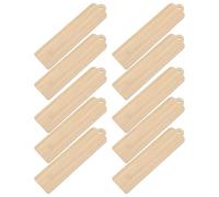 HEMOTON 10 Pièces Marque-pages en Bois Soi-même Trous, Matériau Bois Naturel Khaki, pour Zone de Lecture et Créations Artisanales pour Garçon et Filles et Étudiants