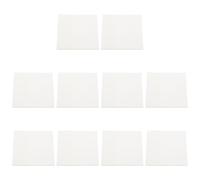 HEMOTON 10 Pièces Notes Mémo Transparentes Réutilisables en Pet | Blocs Adhésifs Blancs, Usage Ordinateur et Mur, Style Créatif, pour Enseignants et Cours