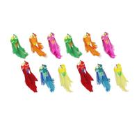 HEMOTON 12 Oiseaux Artificiels à Plumage en Mousse, Décorations Délicates et Résistantes pour Jardin et Intérieur, Ornements Réalistes et Solide, Lot de 12 Pièces Couleur Aléatoire