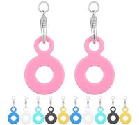 HEMOTON 12 Pièces Pendentif Paille en Silicone Détachable et Attachable pour Décoration D’accessoires Fête Pailles Colorées et Rayées pour Réutilisables