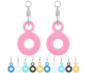 HEMOTON 12 Pièces Pendentif Paille en Silicone Détachable et Attachable pour Décoration D’accessoires Fête Pailles Colorées et Rayées pour Réutilisables