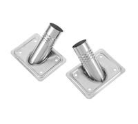 HEMOTON 2 Pièces Adaptateur en Acier Inoxydable pour Manche de Balai-serpillière 25mm, Connecteur de Balai Prise Renforcée et Installation Facile pour Nettoyage à Domicile