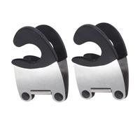 HEMOTON 2 Pièces pot repose-cuillère côté casserole porte-cuillère de sorcière repose cuillère cli clip repose-cuillère Anti-brûlure marmite en acier inoxydable agrafe clip latéral