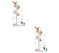 HEMOTON 2 Pièces sticker mural papier peint amovible stickers muraux fleurs Autocollants muraux pour enfants décor autocollant mural animaux la Chambre des enfants mur de fleurs garderie