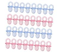 HEMOTON 200pièces Mini-tétines Décoratives Acrylique pour Shower Articles de Révélation de Petits Cadeaux pour Naissance Garçon Fille