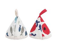 HEMOTON 2pcs Manique la Cuisine Triangle en Coton Lavable Main Machine Poignées de Protection pour Casseroles Accessoires la Cuisine Pratiques pour Bar