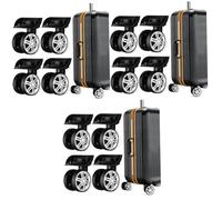 HEMOTON 3 Ensembles Roues De Valise Universelles Lot de Roues De Remplacement pour Trolley Installation Facile Et Résistantes Aux Intempéries Compatibles avec Divers Modèles 4 Pièces * 3