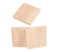 HEMOTON 3 Pièces Sucette Présentoir Carré Gâteau Stand Support en Bois Faveur De Mariage Bonbons Sucette en Bois Stand Sucre Sucette Tour Rustique Porte-Bonbons Bois Porte-Bonbons Bois