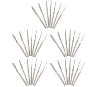 HEMOTON 35 Pièces Jeu de Forets Diamantés pour Bijoutiers, Perçage | 0,8 à 2,5mm, Usage Atelier et Terrain, pour Agate, Ambre, Matériaux Pierre