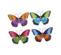 HEMOTON 4pièces Décoration Murale Métal Lot De Plaque Murale Pour Jardin Ou Salon Facile à Accrocher