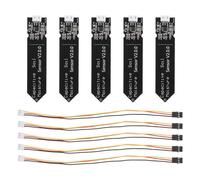 HEMOTON 5 Pièces Hygromètre du Sol Détection Humidité pour Jardinage | Mesure Précise en Temps Réel, Large Tension Compatible, Surveillance Extérieure