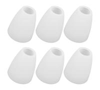 HEMOTON 6 Pièces Abat-jour Plat Blanc en Plastique pour Lampe de Table