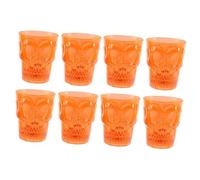 HEMOTON 8 Pièces Verre À Vin D'Halloween Tasses De Crâne D'Halloween Fournitures De Fête D'Halloween Conception De Crâne Cool Tasse Détaillée s Drôles Verres À Vin D'Eau