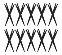 HEMOTON 80 Pièces Piquet de Support pour Tube D'irrigation 3/5 Pouces, | Plastique Noir, Pointe Conique et Ancrage Renforcé, pour Plates-bandes Potagères, Fixation Stable au Sol