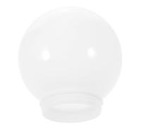 HEMOTON Abat-jour Boule Acrylique Blanc Sphérique pour Lampe Boule Solaire Exterieur Jardin, Facile à Installer Créer une Ambiance Chaleureuse
