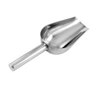 HEMOTON Acier Inoxydable Pelle à Nourriture pour Animaux, Portion Rapide | Forme Arrondie, Environ 205g par Prise, Usage pour Aliments Secs et Granulés, Argenté