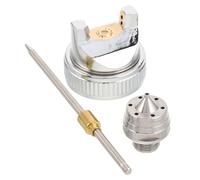HEMOTON Aiguille Kit de 3 Pièces pour Pistolet à Peinture Automobile 1,4mm en Alliage Résistant à L'usure Buse et Chapeau D'air pour Entretien et Peinture Auto