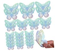 HEMOTON Autocollants Muraux Papillons 3d Décoratifs en Papier, 72 Pièces, Simulation Délicate et Amovible pour Décoration de Chambres et Mariages